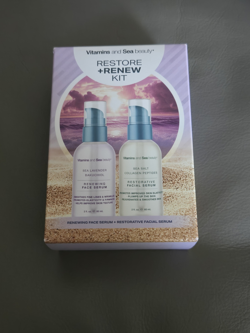 Vitamins and Sea Beauty Restore + Renew Kit - Lavender & Sea Salt